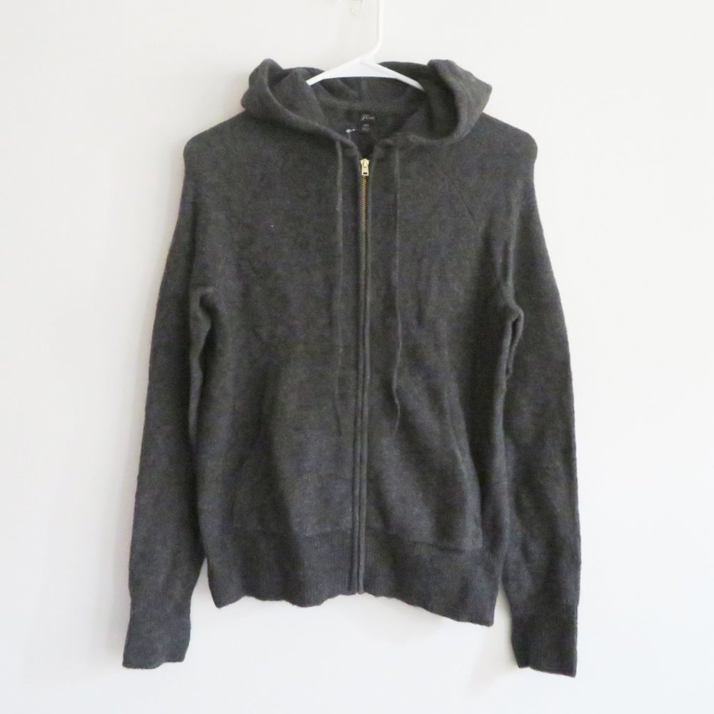 NWT J.Crew hoodie knit sweater XS